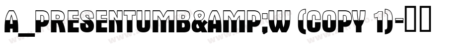 a_PresentumB&W (COPY 1)字体转换